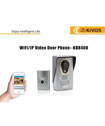 Interfon WiFi cu camera TCP/IP Kivos KDB400 cu deschidere de pe telefonul mobil